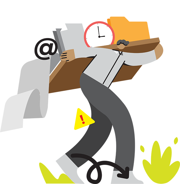 A box office employee juggling multiple tasks at once